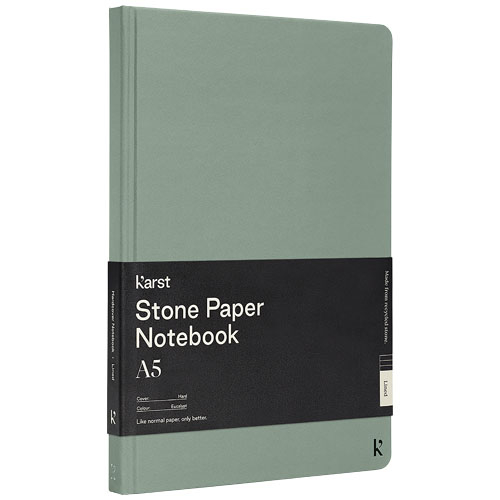 Carnet publicitaire à couverture rigide A5 K’arst® Vert bruyère